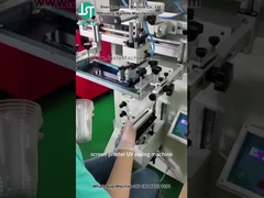 Logo für Plastikbecher mit Kurvbildschirmdrucker